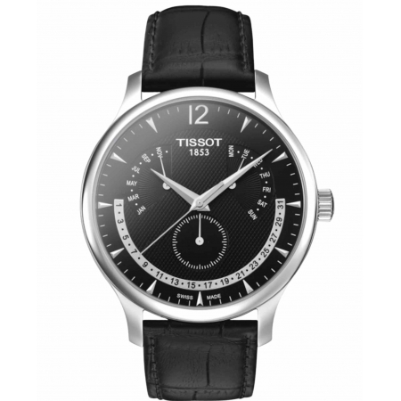 Relógio Tissot Tradition Perpetual Calendar Preto T063.637.16.057.00