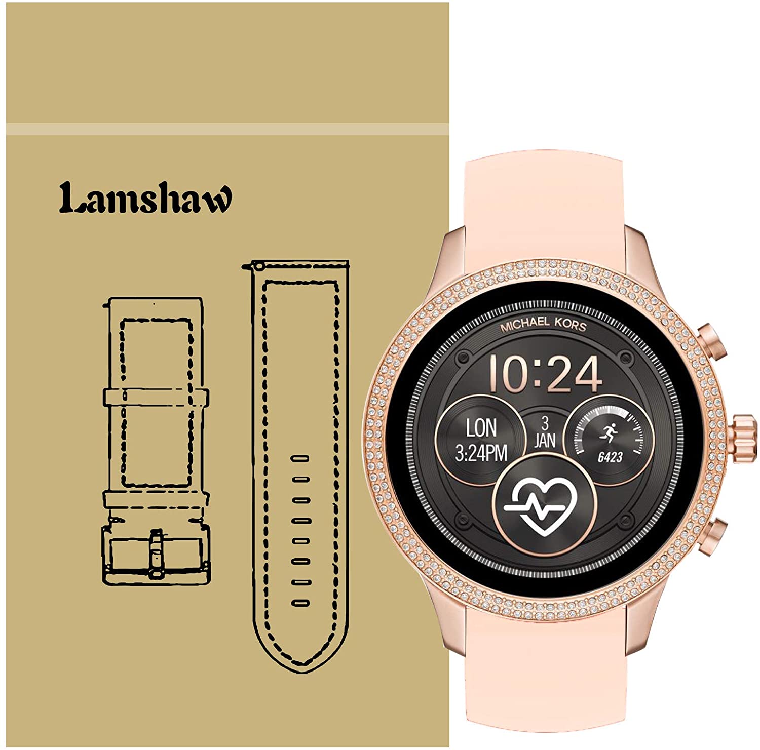 Pulseira Michael Kors Runway Smartwatch Silicone 18mm