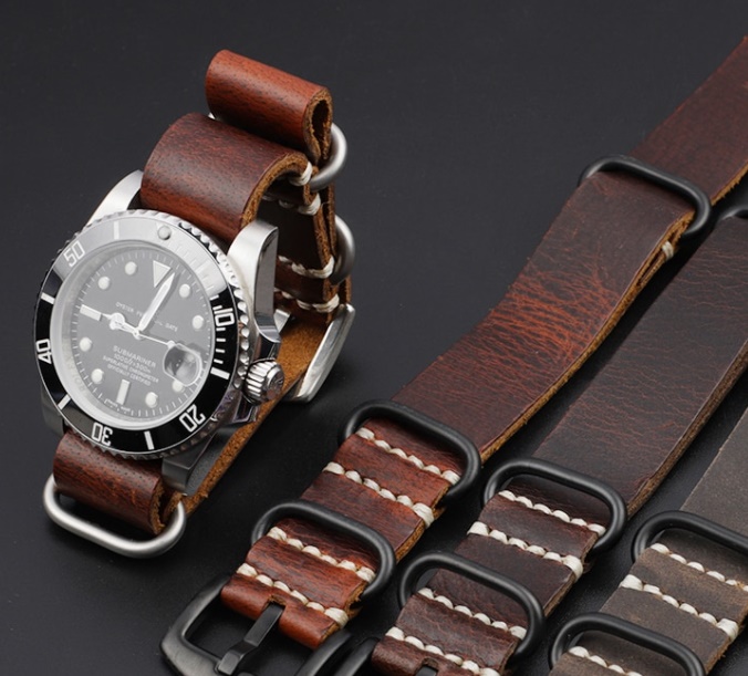 Pulseira Couro Nato Onthelevel Marrom Red Brown BK
