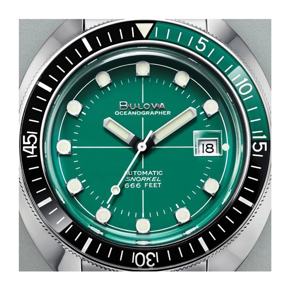 Relógio Bulova 96B322 Edição Especial Oceanographer Automático Verde