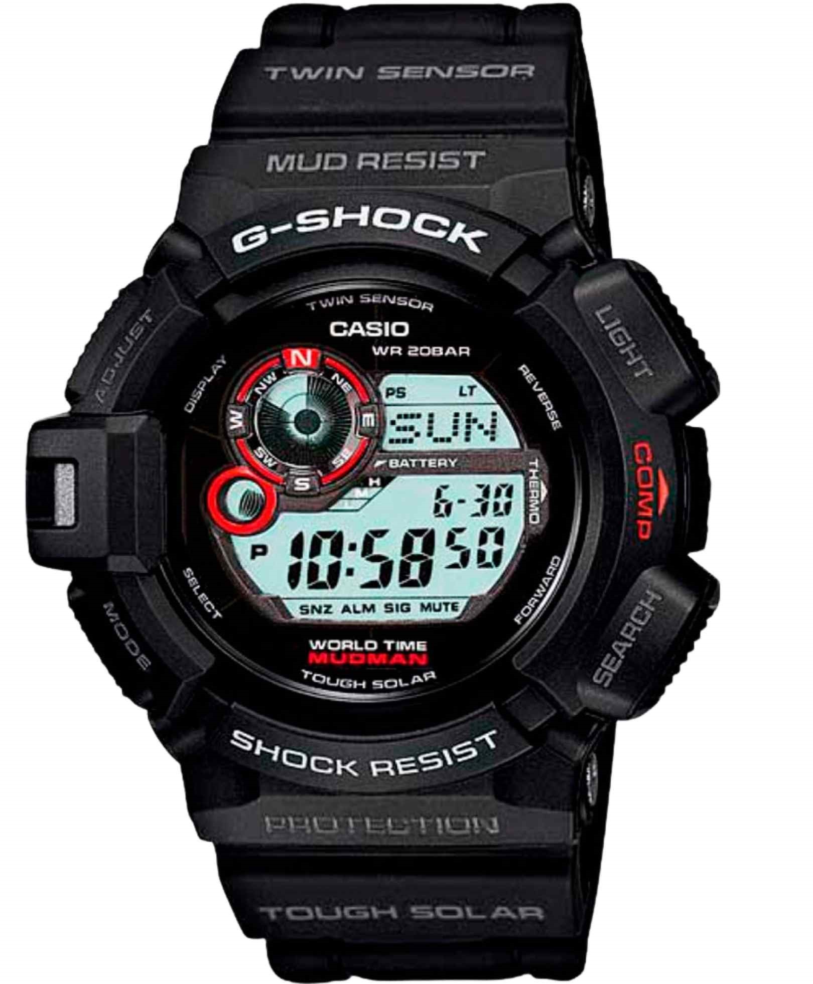 Relógio Casio G-Shock Mudman Solar G-9300-1DR