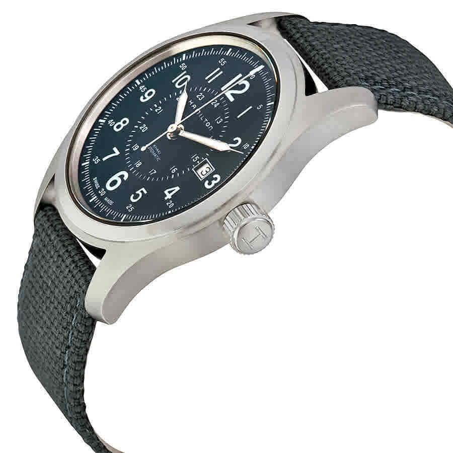 Relógio Hamilton H70605943 Khaki Field Automático Azul