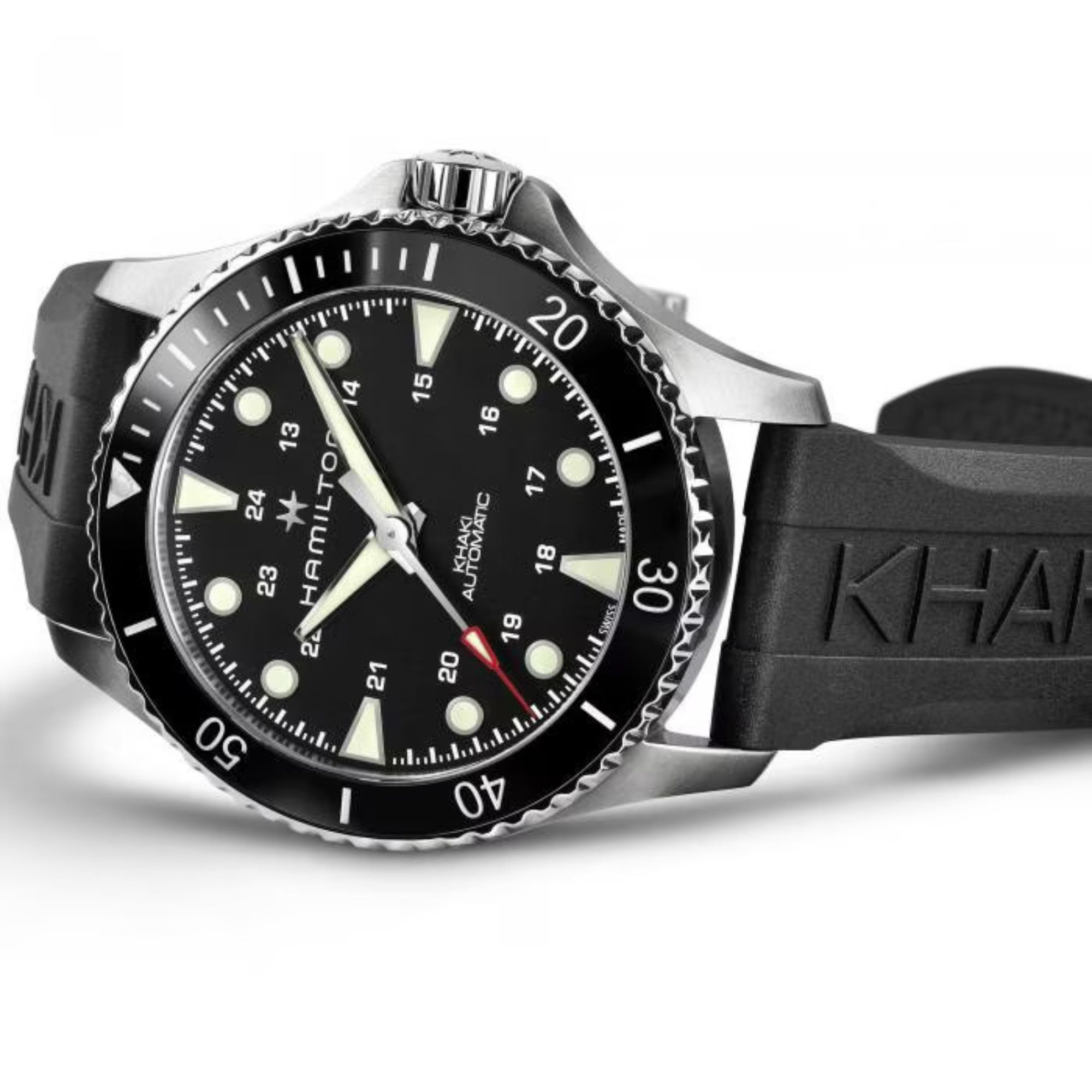 Relógio Hamilton Khaki Navy Scuba Automático Preto H82515330