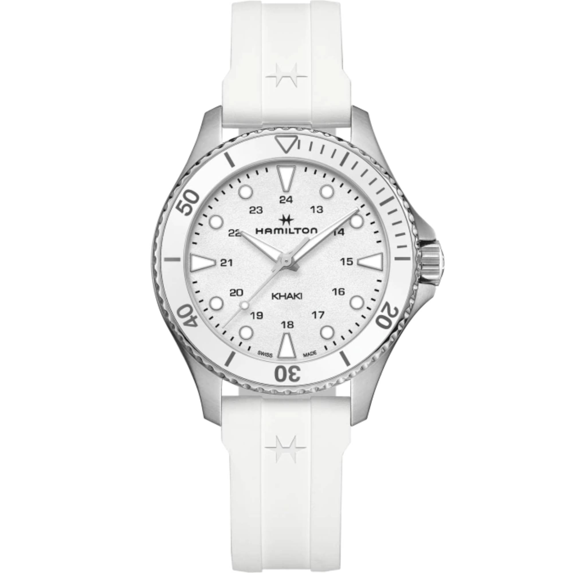 Relógio Hamilton Khaki Navy Scuba Branco H82221310