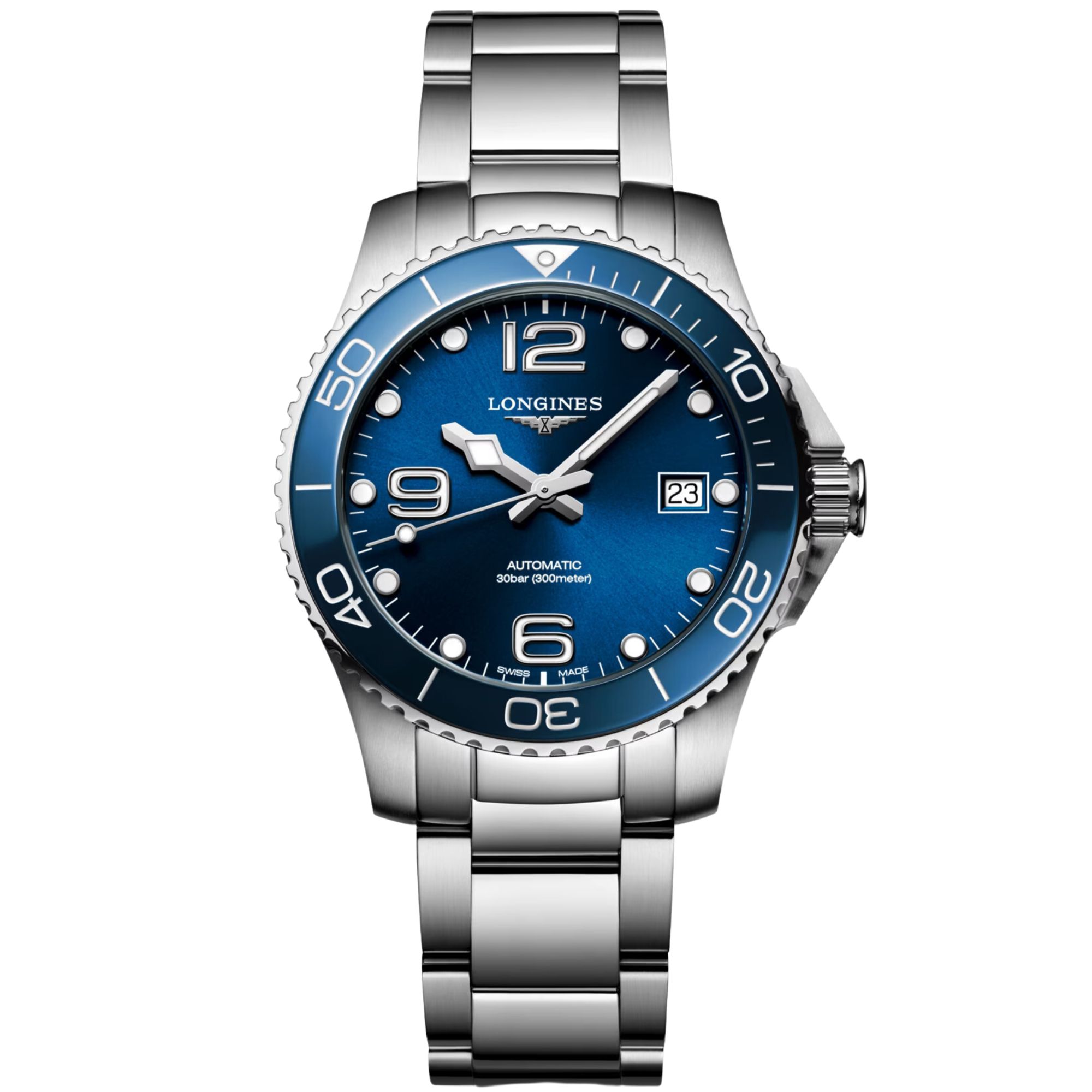 Relógio Longines HydroConquest  Automático Azul L3.780.4.96.6 39mm