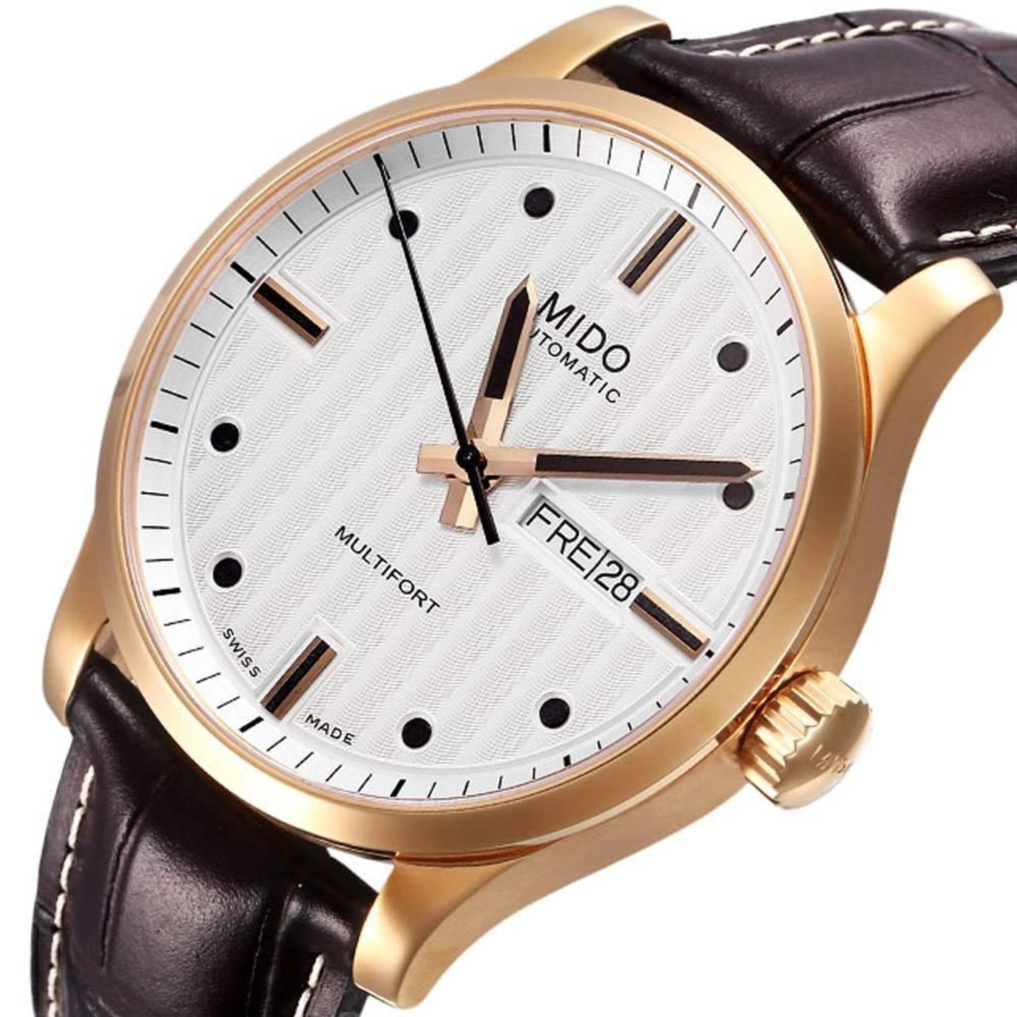Relógio Mido Multifort Automatico Ouro Rose M005.430.36.031.80