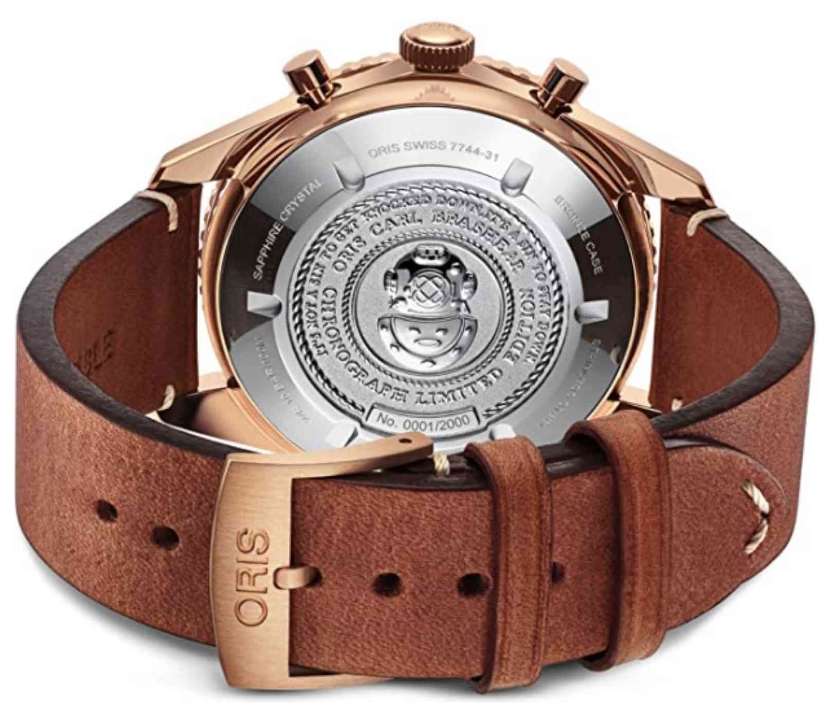 Relógio Oris Carl Brashear Edição Limitada Bronze 0177177443185-SET