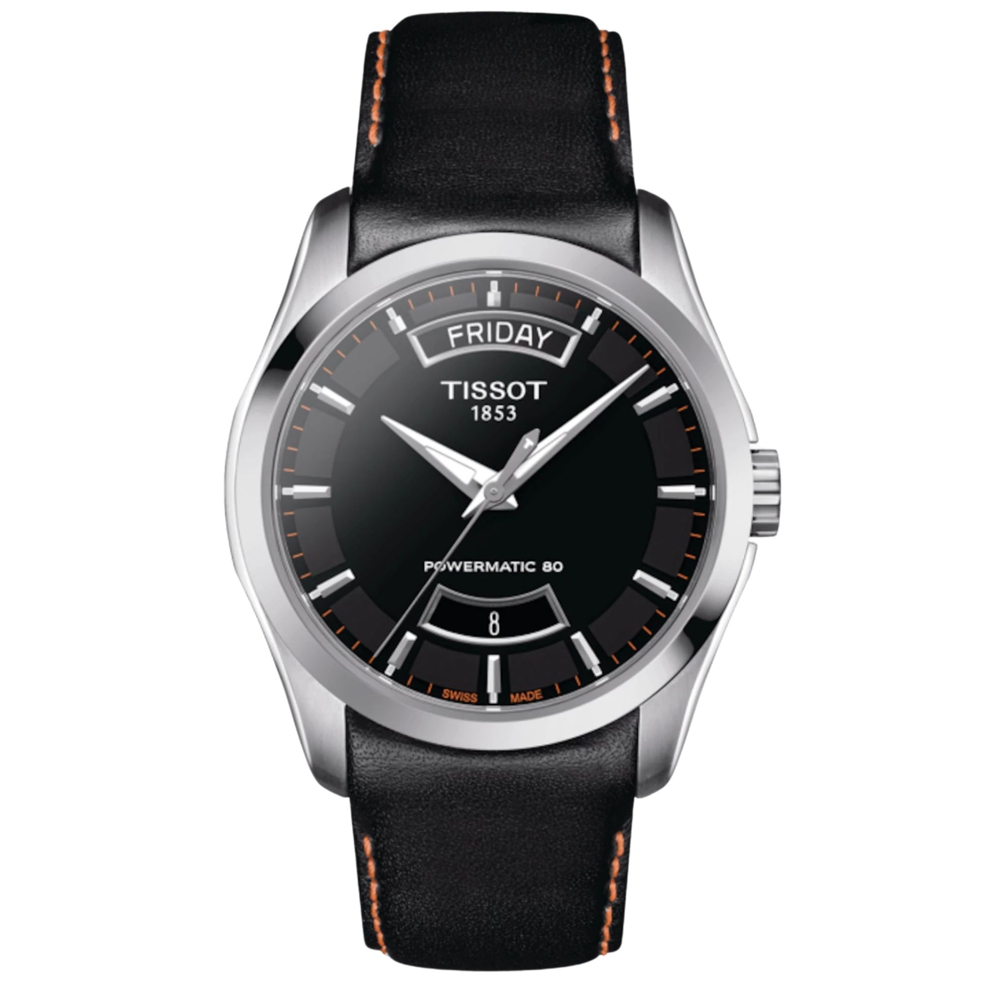 Relógio Tissot Couturier Powermatic 80 Preto T035.407.16.051.03