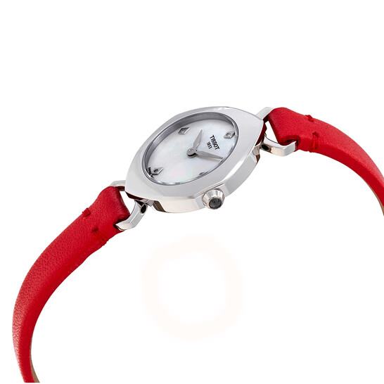 Relógio Tissot Femini-T Mother of Pearl Diamond Red T113.109.16.116.00