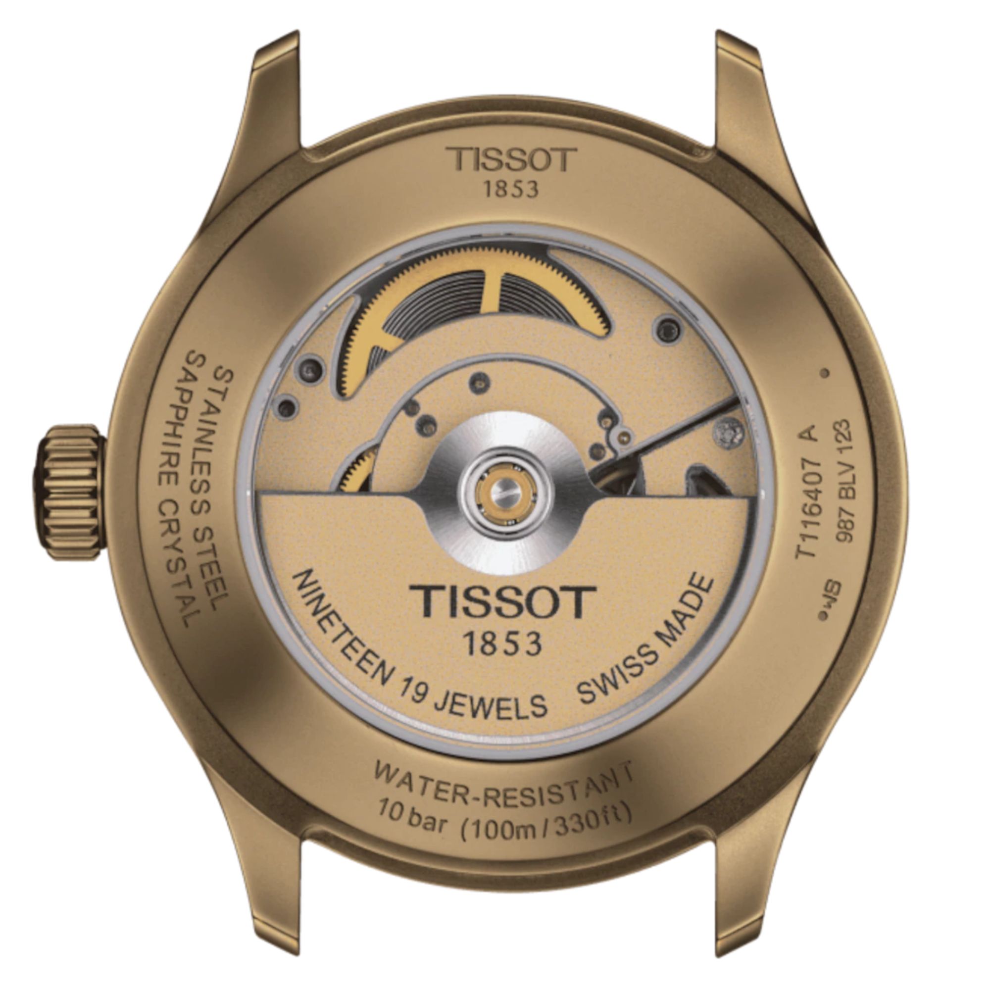 Relógio Tissot Gent Xl Swissmatic Caqui T116.407.36.051.00
