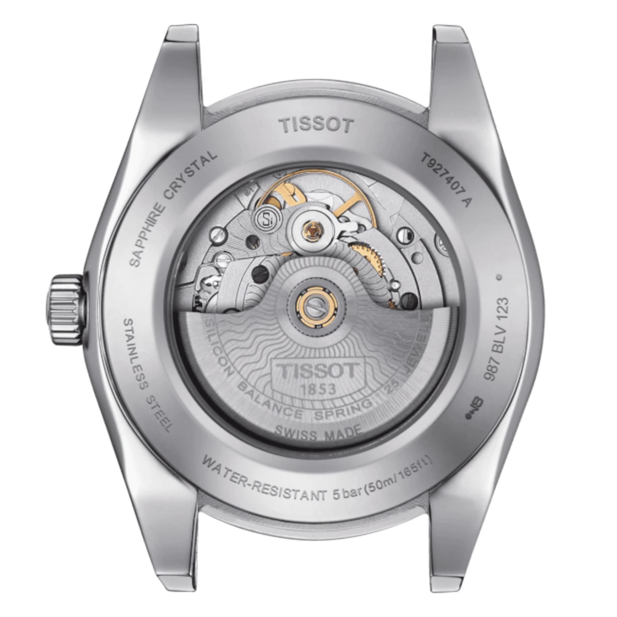 Relógio Tissot Gentleman Powermatic 80 Silicium 18K Ouro T927.407.41.031.01