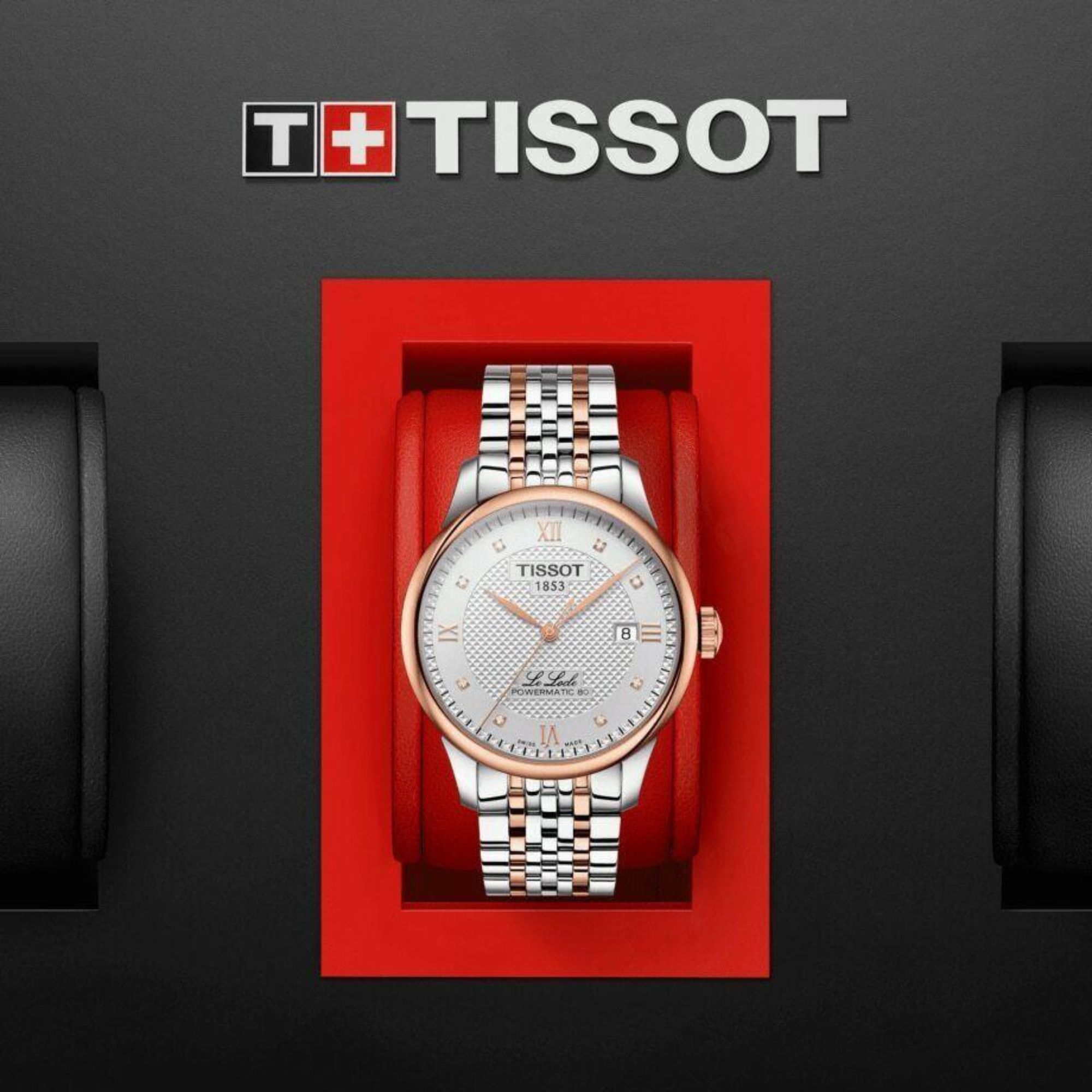 Relógio Tissot Le Locle Powermatic 80 Ouro Rosa T006.407.22.036.00