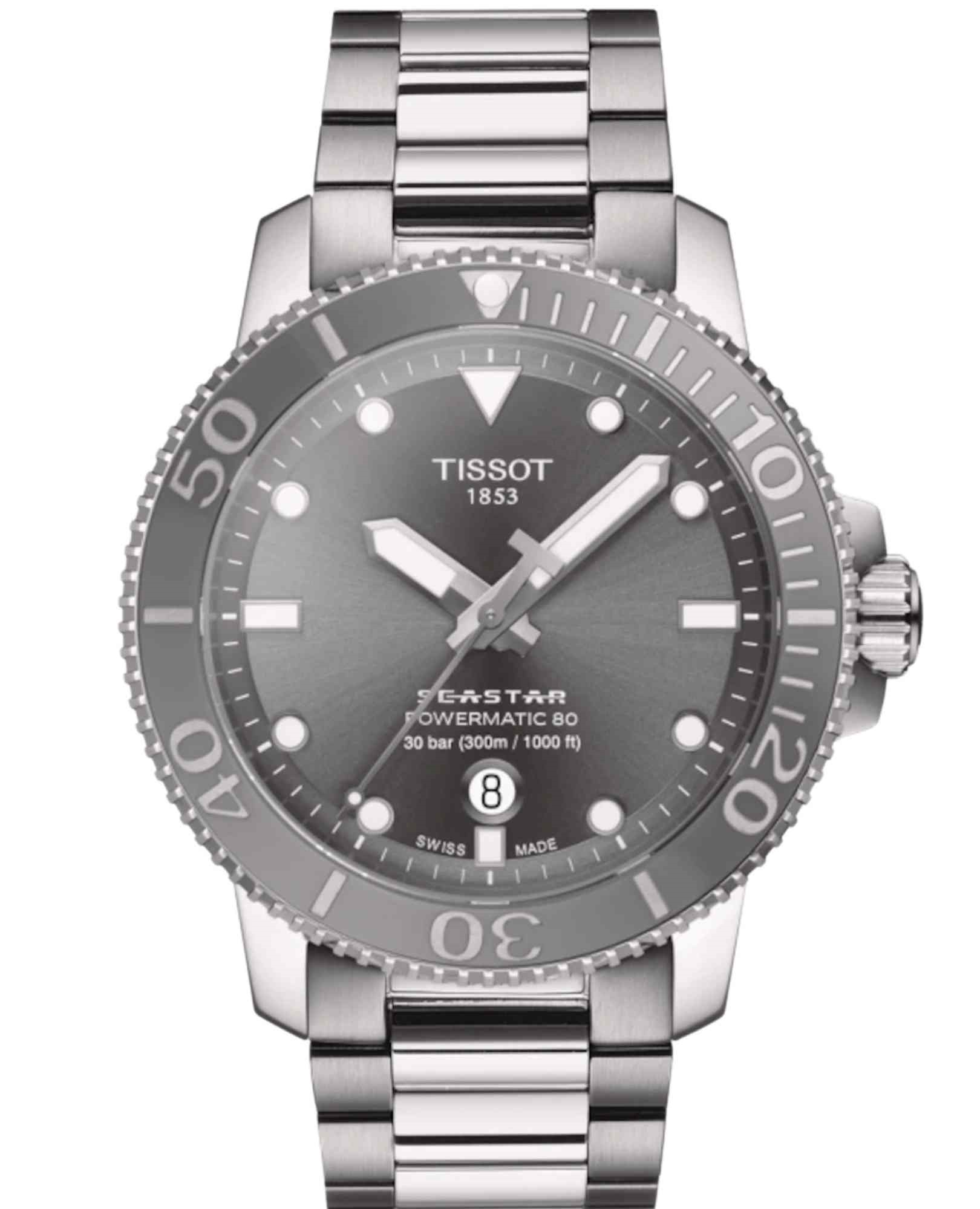 Relógio Tissot  Seastar 1000 Powermatic 80 Cinza T120.407.11.081.01