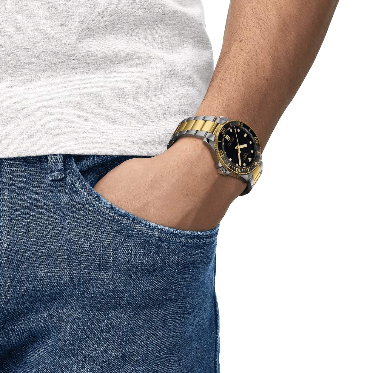 Relógio Tissot Seastar 1000 Dourado T120.410.22.051.00 40mm