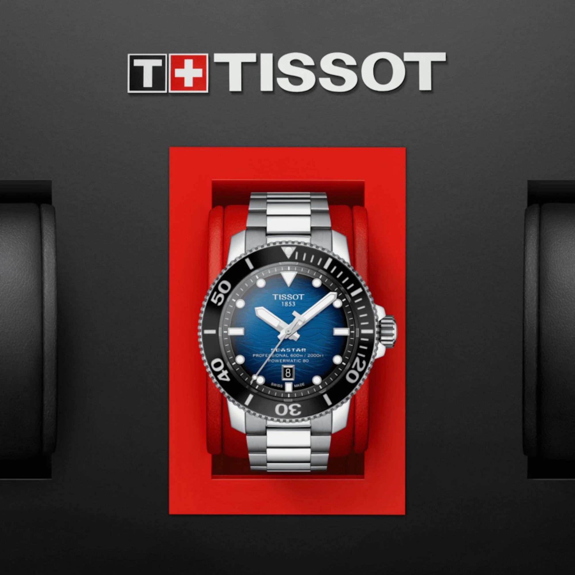 Relógio Tissot Seastar 2000 Powermatic 80 Azul Escuro T120.607.11.041.01