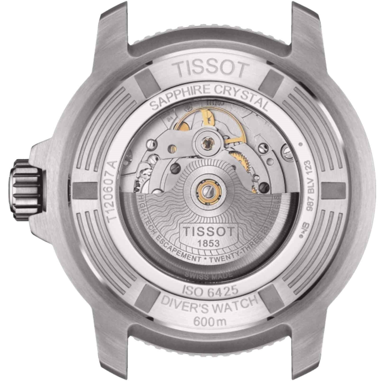 Relógio Tissot Seastar 2000 Powermatic 80 Dourado T120.607.17.441.01
