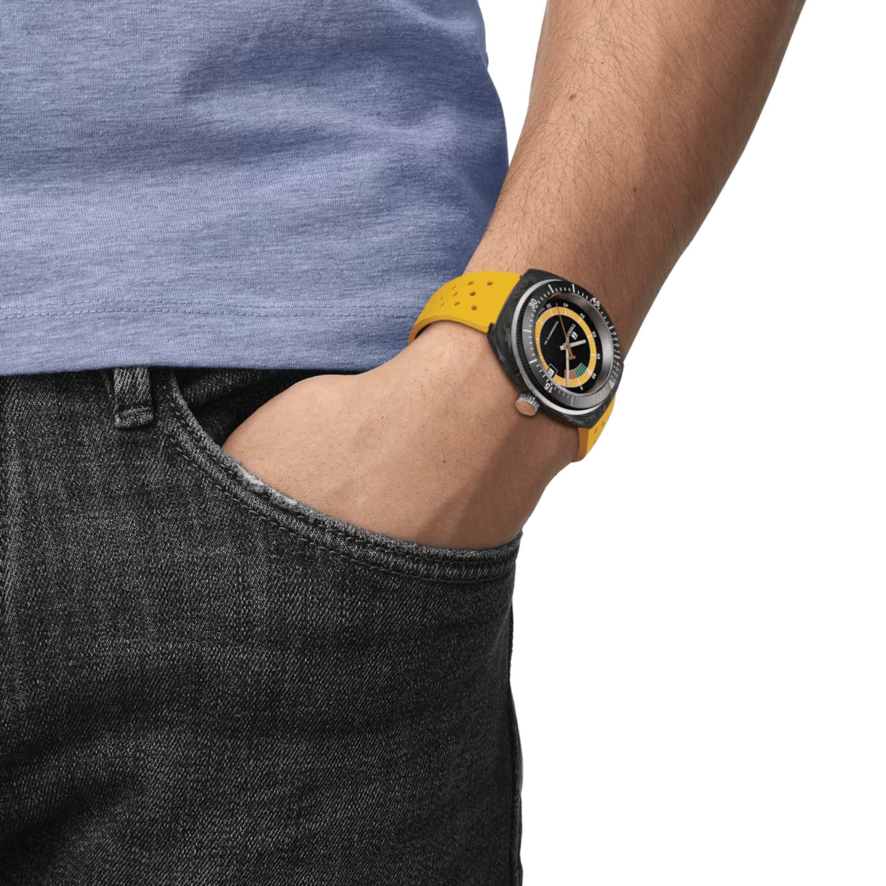 Relógio Tissot Sideral S Powermatic 80 Amarelo T145.407.97.057.00