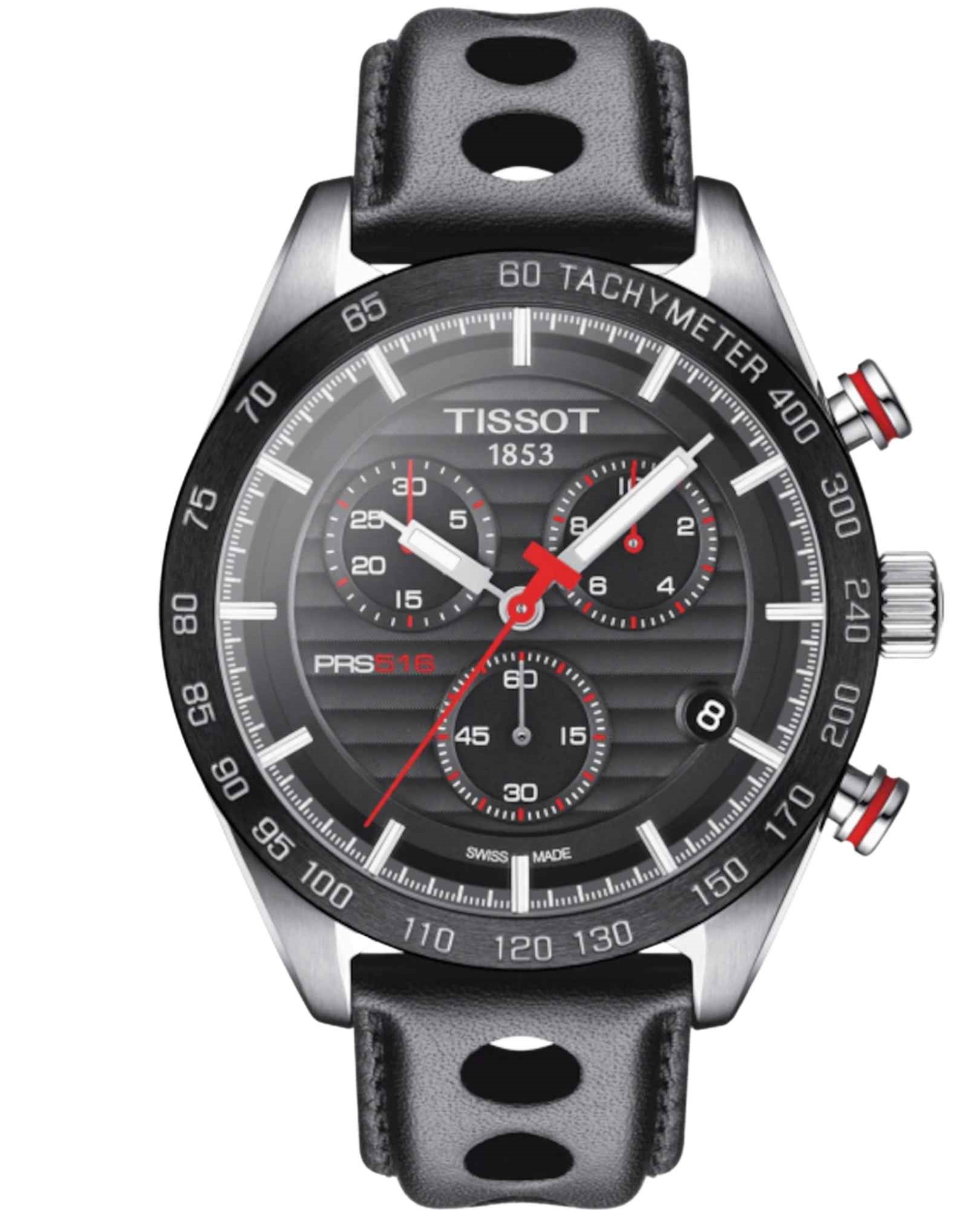 Relógio Tissot T100.417.16.051.00 PRS 516 Cronógrafo Preto