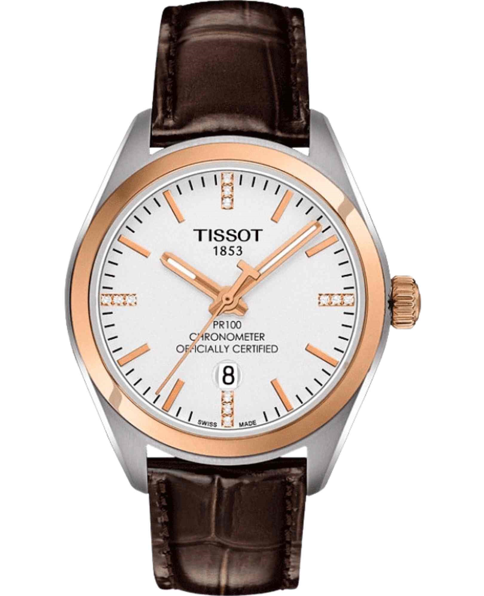 Relógio Tissot T101.251.26.036.00 PR 100 COSC Quartzo Prata Feminino