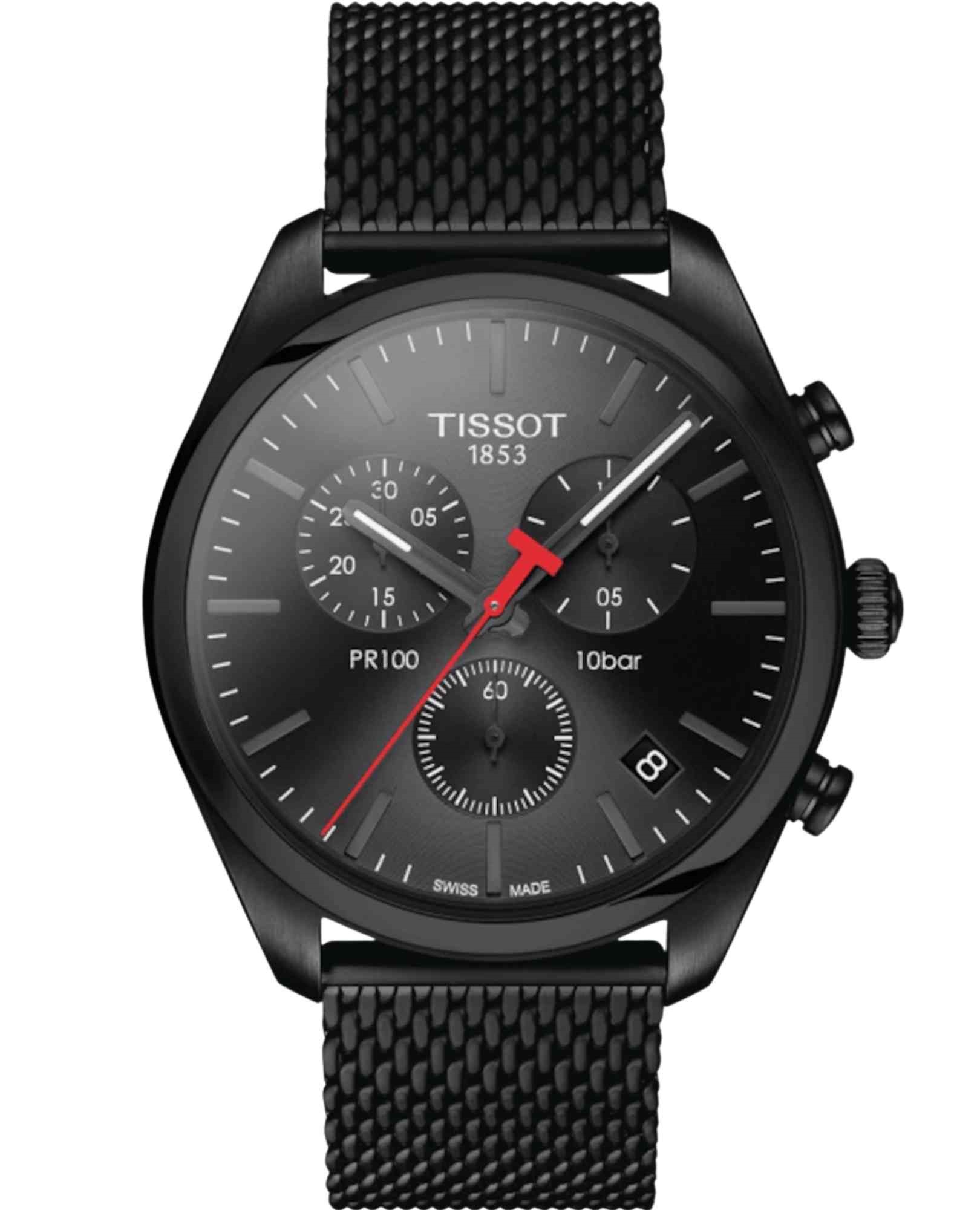 Relógio Tissot T101.417.33.051.00 PR 100 Cronógrafo Preto