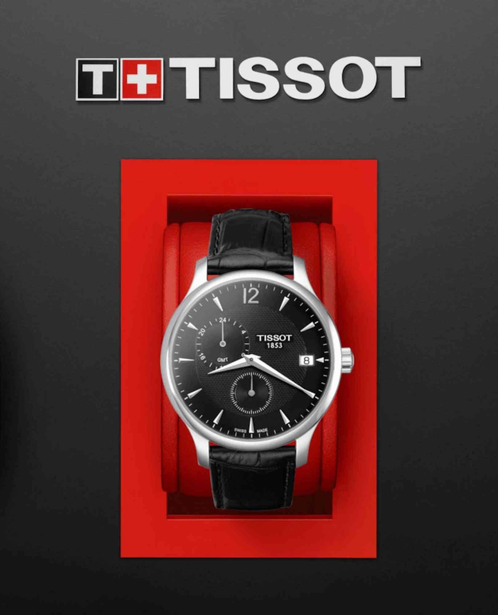 Relógio Tissot  Tradition GMT Preto T063.639.16.057.00