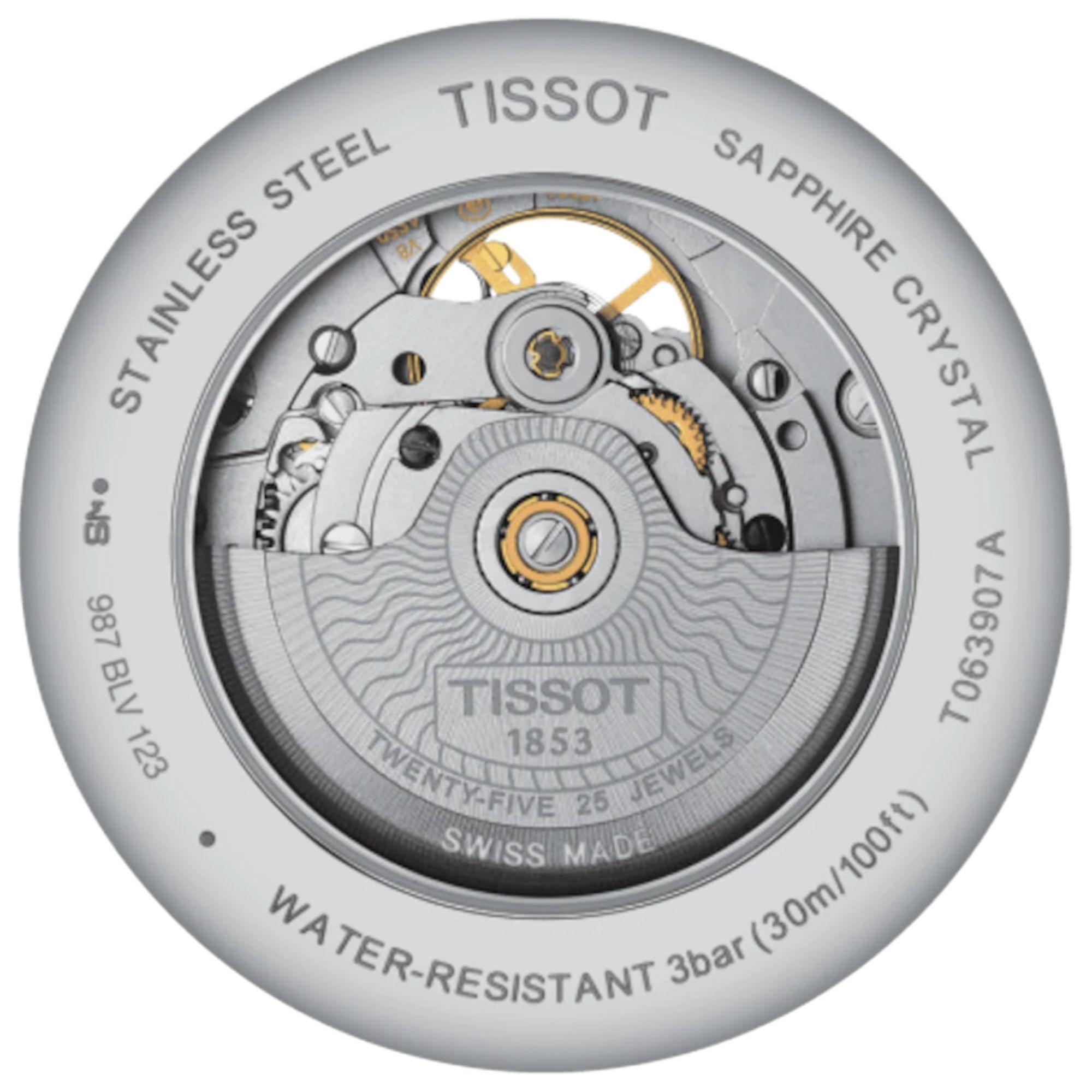 Relógio Tissot Tradition Powermatic 80 Open Heart T063.907.22.038.00