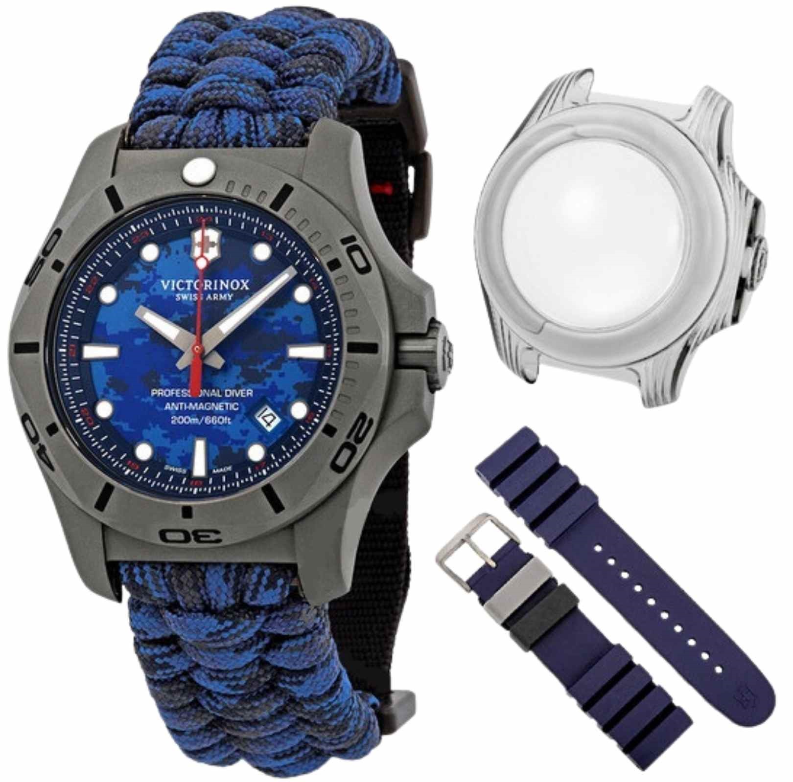 Relógio Victorinox Professional Diver I.N.O.X. Camuflado Azul 241813