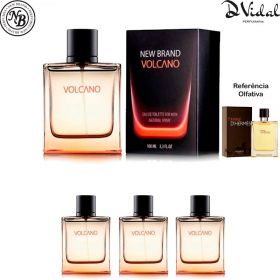 Combo 03 Perfumes - Volcano For Men Eau de Toilette New Brand - Perfume Masculino 100ml