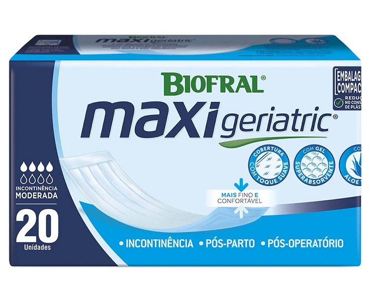 Absorvente Geriátrico Biofral Maxi Geriatric c/20 unid.