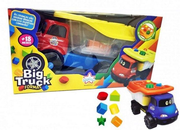Brinquedo Didático - Big Truck - Big Star - Amarelo 