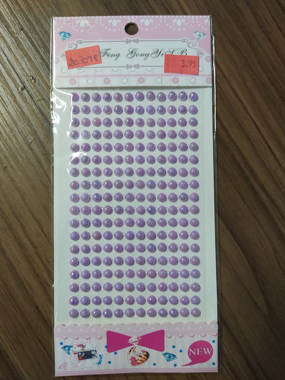 Adesivo Redondo Strass lilás 5mm - Cartelas Autocolantes 330 Peças
