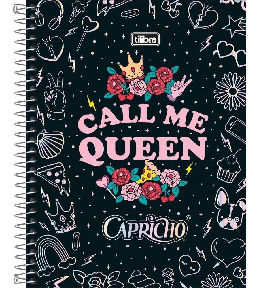 Caderno 10 Matérias Call Me Queen - Tilibra