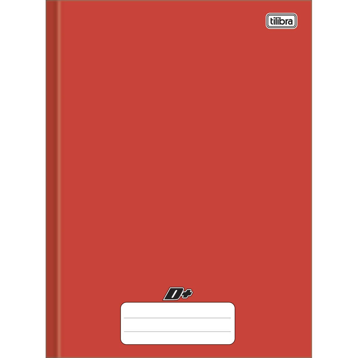 Caderno Brochura Capa Dura Universitário D+ Vermelho 96 Folhas