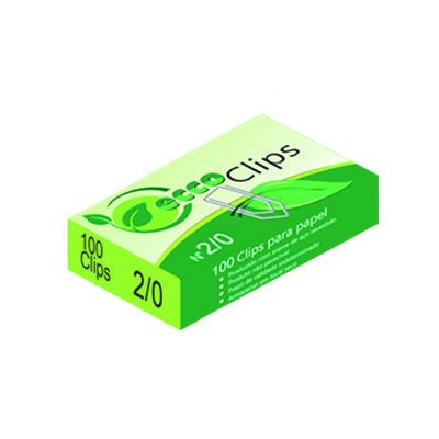 Caixa de clips 2/0 com 50 - Eccoclips