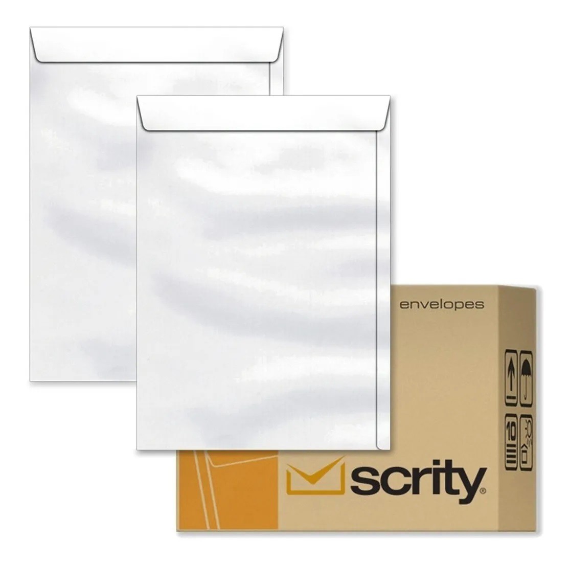 Caixa Envelope A4 Branco 229x324 250 unidades - Scrity 