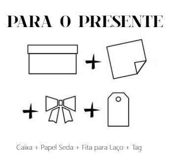 kit para presente Caixa+Laço+seda+tag  35x25x11  - Cromus