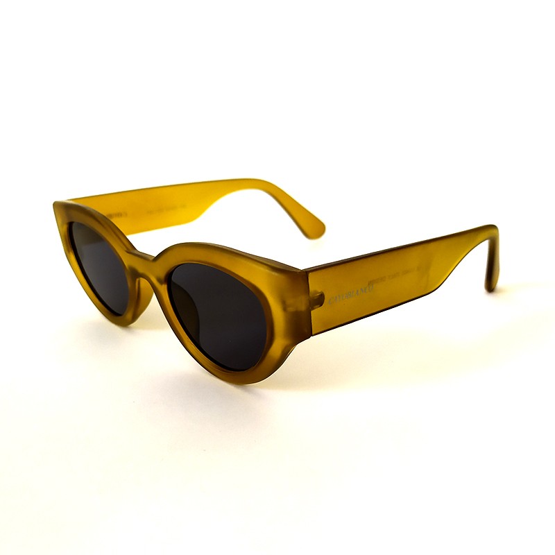 Óculos de Sol Cayo Blanco Feminino Amarelo Lente Preto - Cayo Blanco