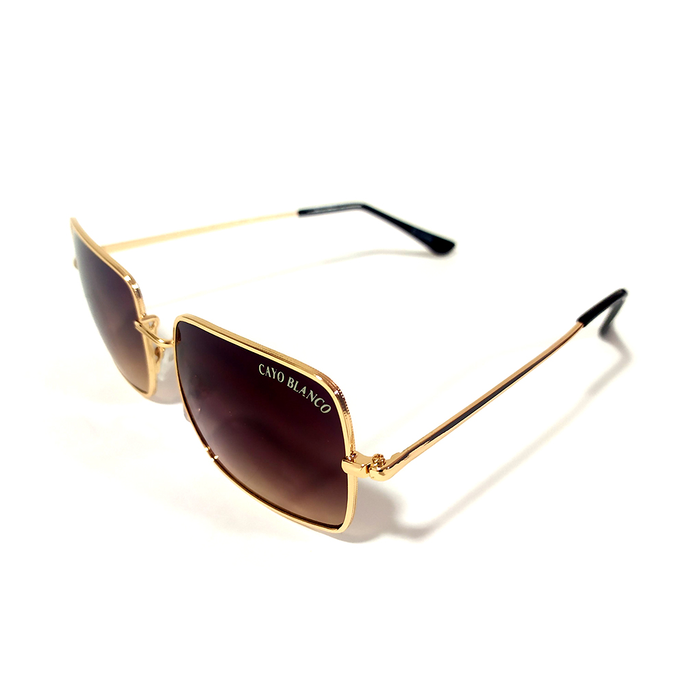 Óculos de Sol  Okinawa Dourado com proteção UVA/UVB - Cayo Blanco  - Cayo Blanco