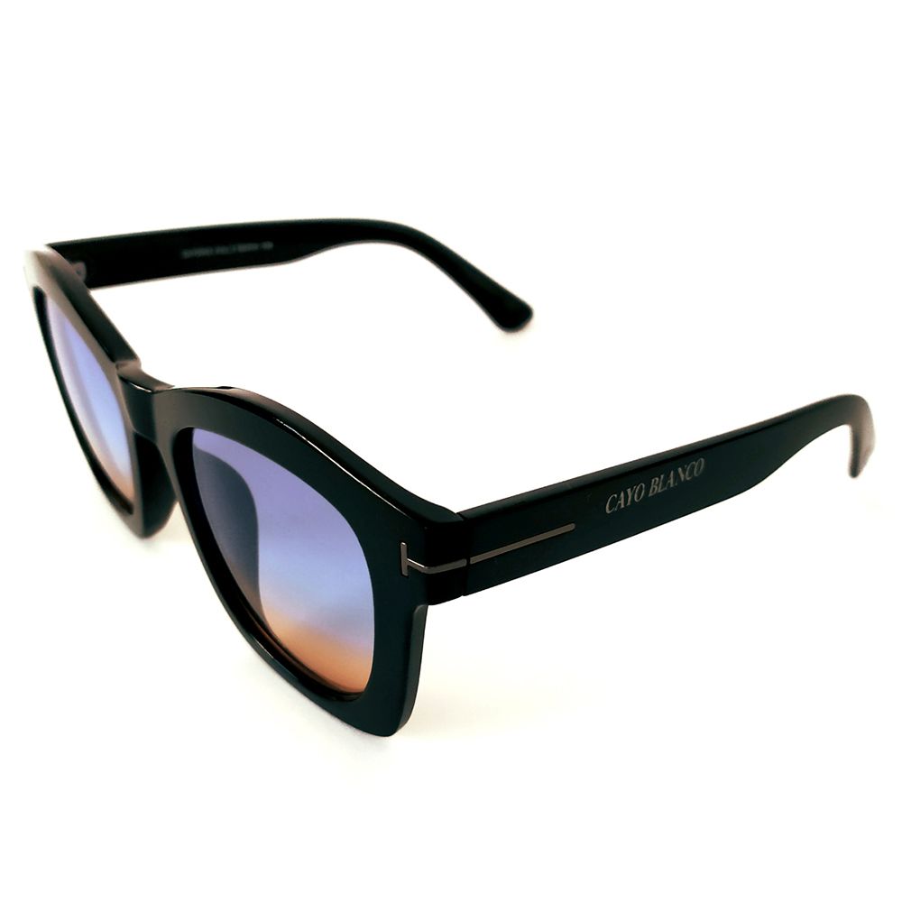 Óculos de Sol Quadrado Preto Cayo Blanco  - Cayo Blanco