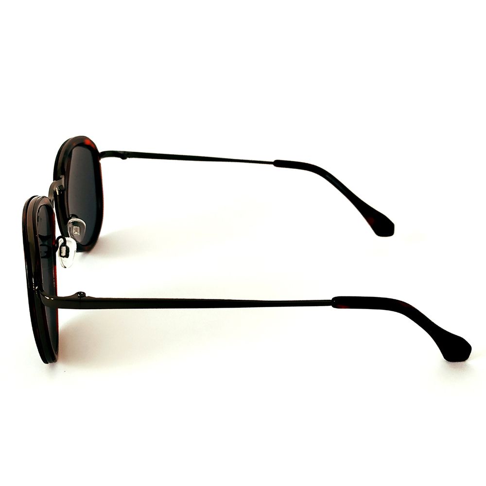 Óculos de Sol Redondo Tartaruga Vinho/Preto Cayo Blanco  - Cayo Blanco