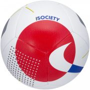 Bola Futebol Nike Society HO19 Branca e Vermelho
