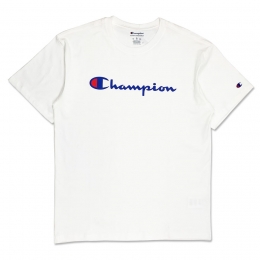 Camiseta Champion Logo Script Branco