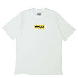 Camiseta WALLS Box Logo Yellow Branca