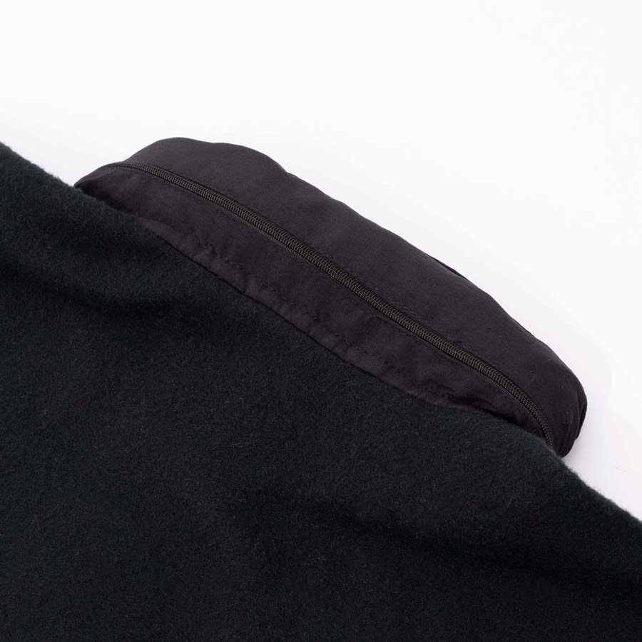 Blusa High Quarter Zip Fleece Black