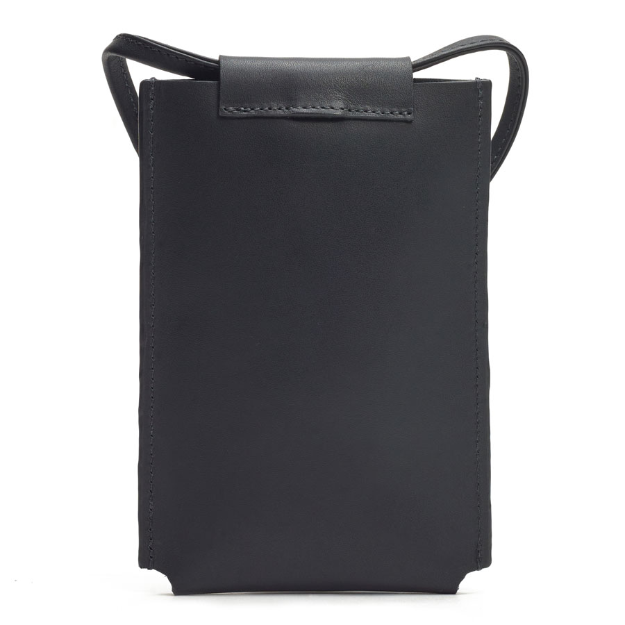 Bolsa Pace Pouch Leather Bag Black