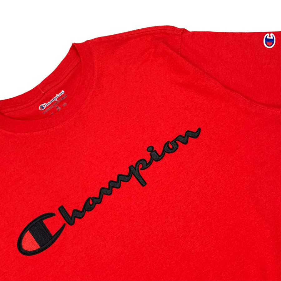 Camiseta Champion Embroidery Logo Script Vermelho