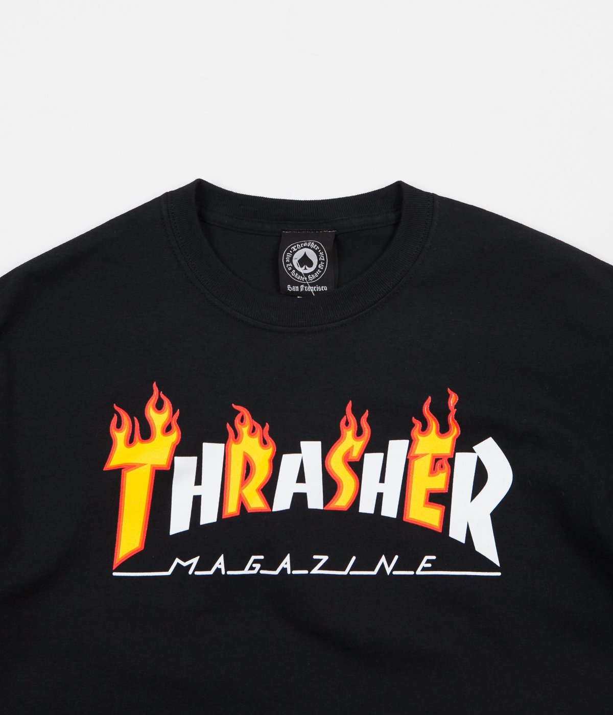 Camiseta Thrasher Flame Mag Black