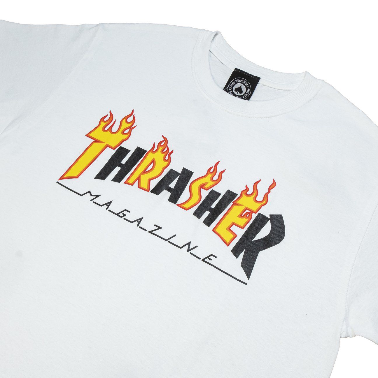 Camiseta Thrasher Flame Mag Branco