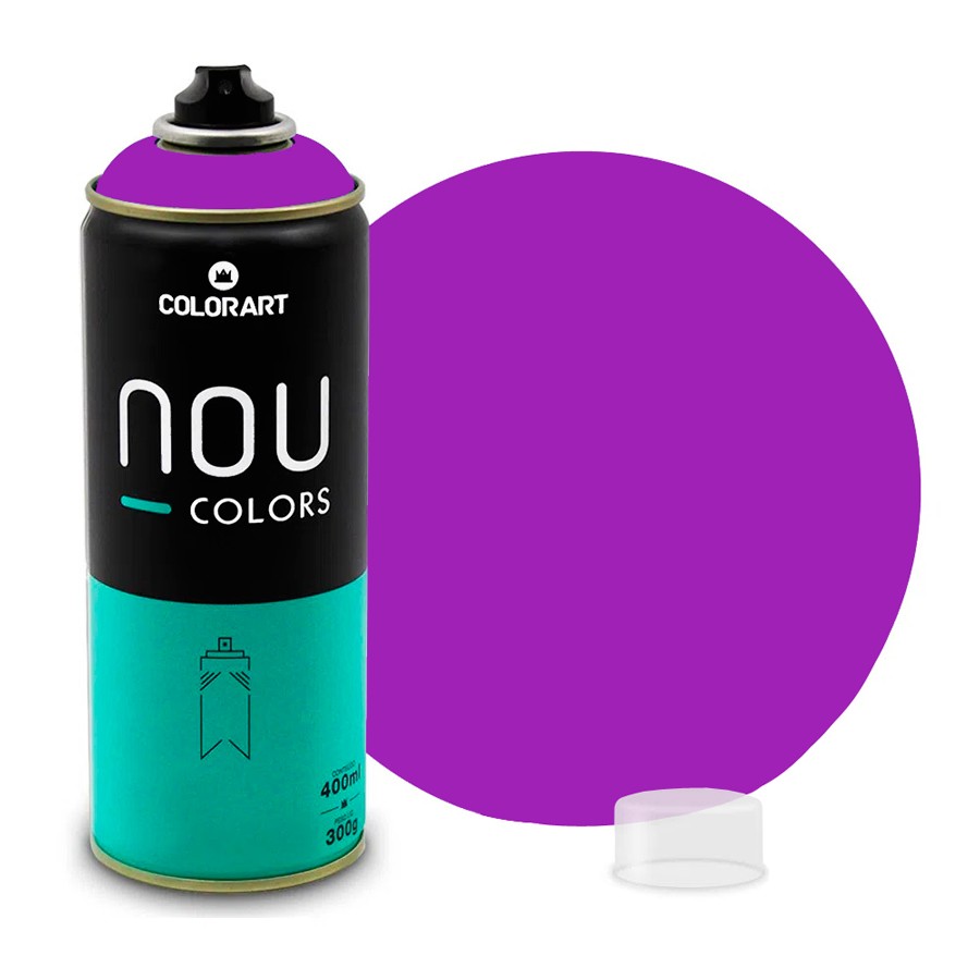 Tinta Spray NOU Violeta Luminoso 400ml