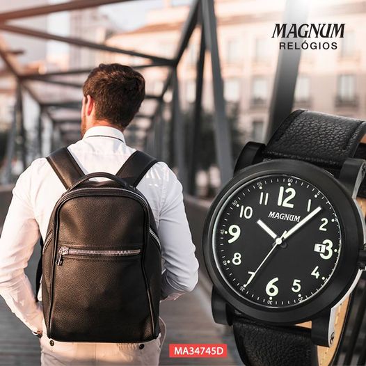Relógio Magnum Masculino Analógico Neon